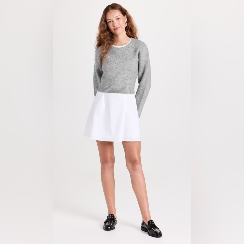 English Factory Sweater with Poplin Mini Dress ❤️